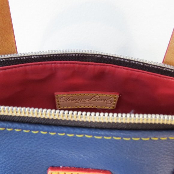 NEW BLUE Dooney & Bourke Small Daniela Pebble Leather Satchel with dust cover - Picture 5 of 7